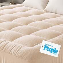 Niagara Sleep Solution Ultra Soft Queen Size Mattress Topper - Rayon Derived From Bamboo Pillow Top Mattress Pad For Back Pain Relief - Naturally Cooling For Hot Sleepers, Green - 3 White - View 11