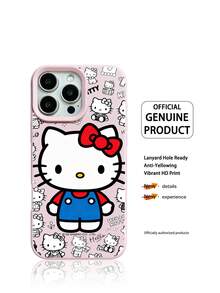 Ốp điện thoại Sanrio màu hồng, phù hợp cho nữ, chống trượt, chống rơi, chống bám vân tay. Tương thích với iPhone 17, 17Air, 17pro, 17promax, 11, 12, 13, 14, 15, 16pro, 16promax, 14Plus, 15Plus, 16Plus, 16pro, 15promax. - Hồng - Xem 1