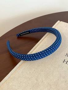 3pcs/1set Hair Accessories, Polka Dot Fashionable Minimalist Headband, Casual Polyester Fiber Headband, Suitable For All Seasons, Fluffy High Crown Headband, Create Fuller Hairstyles, Fashionable Polka Dot Hair Accessories, Versatile Elegant Lady Hair Clips, Suitable For Daily Styling And Various Occasions, Fashionable Hair Accessories, Headbands - Multicolor - View 9