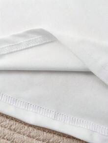 Oferta por tiempo limitado, cantidad limitada disponible,  relámpago, camisas de mujer, camisetas de mujer Exquisita camiseta de manga corta para mujer con estampado "LONDON 92" de estilo dulce y moderno, top casual unisex, ideal para uso diario. - Blanco - Ver 4