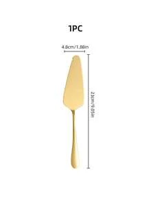1Pc/2Pcs Ins Style Stainless Steel Cake Server, Dessert Bread Knife, Multi-Purpose Pizza Spatula For Home Wedding Birthday Party - View 13