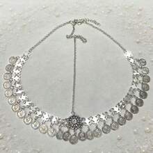 1 pieza Cadena para la cabeza brillante, Tocado nupcial con strass, Cadena para la cabeza de estilo bohemio, Adecuado para fiestas, bodas, fiestas - Multicolor - Ver 10