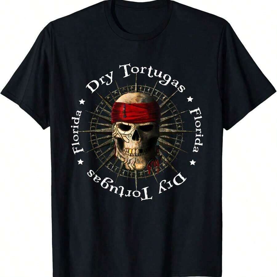 Short-Sleeved T-Shirt With Round Neck And Easter Egg Print With Skulls, Bandana Style, Ideal For Mexican Moms And Girls. 220 G Cotton, Printed On One Side. - 灰色的 - 查看 1