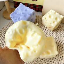 1pc Cheese Squeeze Toy, Suitable For Adults, Square Squeeze Toy, Emotional Healing, Office Toy, Party Favor, Gift Filler, Gift - Multicolor - View 4