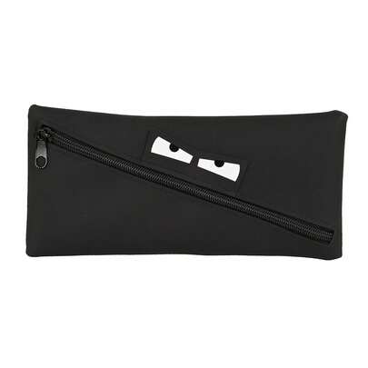 Safta | Rectangular Silicone Pencil Case Caritas Children's School Case With Front Opening And Zipper, Children's And Youth School Organizer, Case For Pencils And Pens