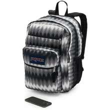 JanSport Big Student |  | Outdoor Lightweight Backpack - Digi Tie-Dye Black - View 3