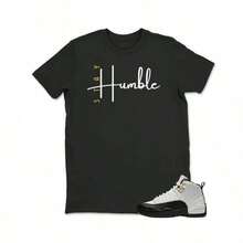 Camiseta a juego con Jd12 TAXI, Camiseta con estampado de zapatillas Stay Humble, el mejor regalo, cumpleaños - Negro - Ver 6