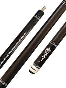 High-Quality Professional Billiard Cue, 57 Inch 1/2 Split Cue, Premium Maple Wood Material, Low Deflection Shaft, Anti-Slip Leather Grip, Precise And Comfortable Striking, [10/11.5/13mm]Three Tip Sizes Available, Ideal Choice For Beginners And Professional Players - Black - View 2
