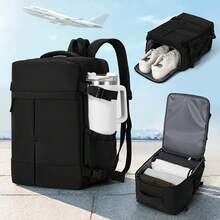 Myco 15.75x7.87x9.84 英寸登机行李包，适合航空旅行、休闲背包和书包，采用耐用尼龙材质，多隔层设计，符合航空公司随身行李标准，拉链封口，简约设计，旅行包/行李袋/过夜包，大容量旅行收纳包，邮轮旅行必备，度假必备，男女皆宜，旅行必备，假日必备，旅行必备。 - 彩色 - 查看 17