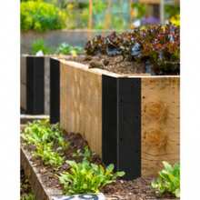 Heavy Duty L-Shape Garden Bed Corner Braces 8Pcs With 112 Screws , Durable 90° Angle Bracket Kit, Weatherproof Raised Garden Bed Frame Connectors For Patio Lawn - Black - View 7