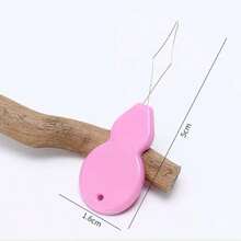5/10 piezas Enhebradoras de aguja de plástico, herramienta de enhebrado de aguja a mano para costura, manualidades, tejido, acolchado, arte DIY, color aleatorio - 10 unidades - Ver 6