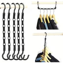 Bộ 10 móc treo quần áo 5 lỗ sáng tạo, giá phơi đồ xoay tiết kiệm không gian - dụng cụ sắp xếp tủ quần áo, giải pháp tổ chức tủ đồ đột phá, phù hợp với quần áo cồng kềnh, móc treo đa chức năng chắc chắn chất lượng cao, vừa vặn hoàn hảo với tủ quần áo. - Nhiều màu - Xem 8