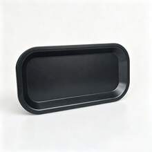 1pc Matte Black Storage Tray, Scratch-Resistant And Durable Design, Desktop Organizer Tray For Smoking Accessories - Black - View 11