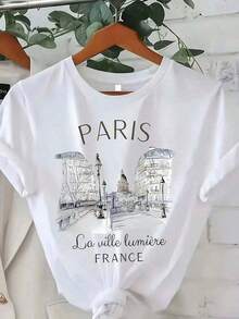 1 camiseta retro de los 80 con estampado de carreras para mujer - Camiseta para mamá con estampado de cuadros y rayos, top casual de verano de manga corta y cuello redondo, adecuada para mamás, conjuntos para fiestas de cumpleaños y looks casuales - Regalo ideal para mujeres, 180g de algodón 100%. - Blanco 7 - Ver 2