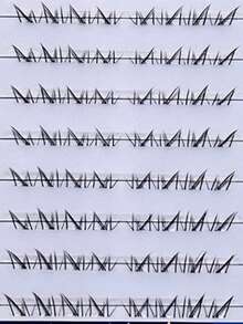 64 piezas de pestañas individuales de estilo de medianoche de verano pintadas a mano con adhesivo, con aspecto natural para principiantes, adecuadas para maquillaje de ojos, citas, uso diario, fiestas, clubes, reutilizables, efecto de volumen instantáneo, hechas a mano, ligeras y fluidas, DIY, duraderas, pestañas individuales de estilo de dibujos animados (tarjeta base aleatoria) - B - Ver 4