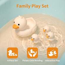 Baby Cartoon White Goose Bath Toy Floating Grabbing Fun Toy Summer Water Game Cognitive Interactive Toy - Multicolor - View 4