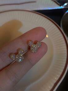 Pendientes con forma de animal versátiles y exquisitos, diseño único, pendientes lindos y súper brillantes - animal - Ver 4