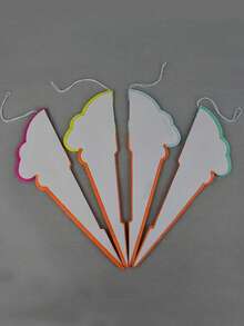 4/1pc Ice Cream Paper Honeycomb Hanging Decorations, Birthday Party, Pool Party Decor, Summer Celebration - Multicolor - View 9
