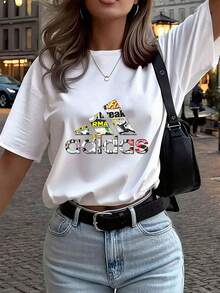 Women T-Shirts - White - View 6