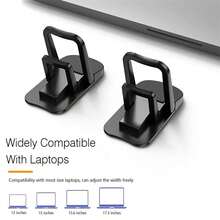 Foldable Laptop Stand - 13° Adjustable Ergonomic Laptop Stand With Heat Dissipation, 7mm Ultra-Thin Invisible Design For Easy Carrying, Supports 13-17.3 Inches, Ideal Gift For Office Workers And Students (Laptop Accessories/Laptop Stand) Random Color - Multicolor - View 7