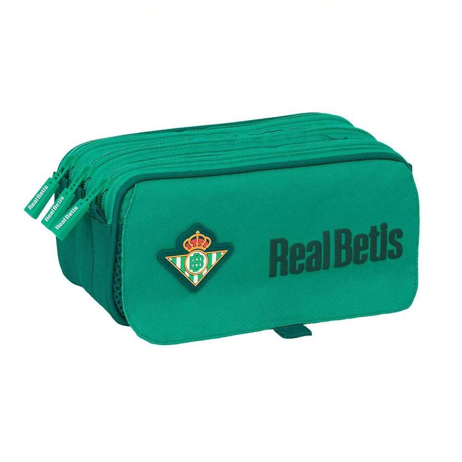 大長方形鉛筆盒 - Real Betis Balompié 防水學生鉛筆盒,斜拉鍊設計,可收納鉛筆和鋼筆,返校必備 - 免費配送 ✅ 西班牙大陸地區 24/48 小時送達 - 三重 Gde (1) - 查看 1
