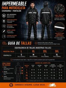 Trajes de lluvia impermeables para hombres y mujeres perfecl con tiras reflectantes llamativas y Pantalones XXXXL - A - Ver 3