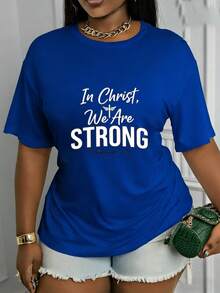Suave, transpirable y ligera para comodidad durante todo el día. Nuestra camiseta con estampado "Cristo en Nosotros" tiene elasticidad media, es lavable a máquina, y es elegante y versátil. Es una camiseta de cuello redondo, una opción a la moda para primavera y verano, una camiseta de manga corta y una camiseta casual de manga corta. Cuello redondo clásico con un corte relajado que favorece todas las formas del cuerpo y es fácil de combinar con jeans, shorts y leggings. - Blanco - Ver 8