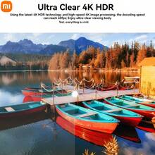Xiaomi 小米盒子S (MDZ-22-AB) 4K HDR流媒体播放器，通过Netflix和Google认证，支持杜比视界+HDR10+和DTS解码，2GB/8GB内存，内置语音遥控器、Google Assistant和Chromecast - 全球版 - 查看 8