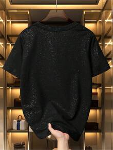 Nueva Colección Primavera-Verano: Camiseta de Manga Corta para Mujer con Lentejuelas, Estilo Urbano Versátil! - Negro - Ver 2