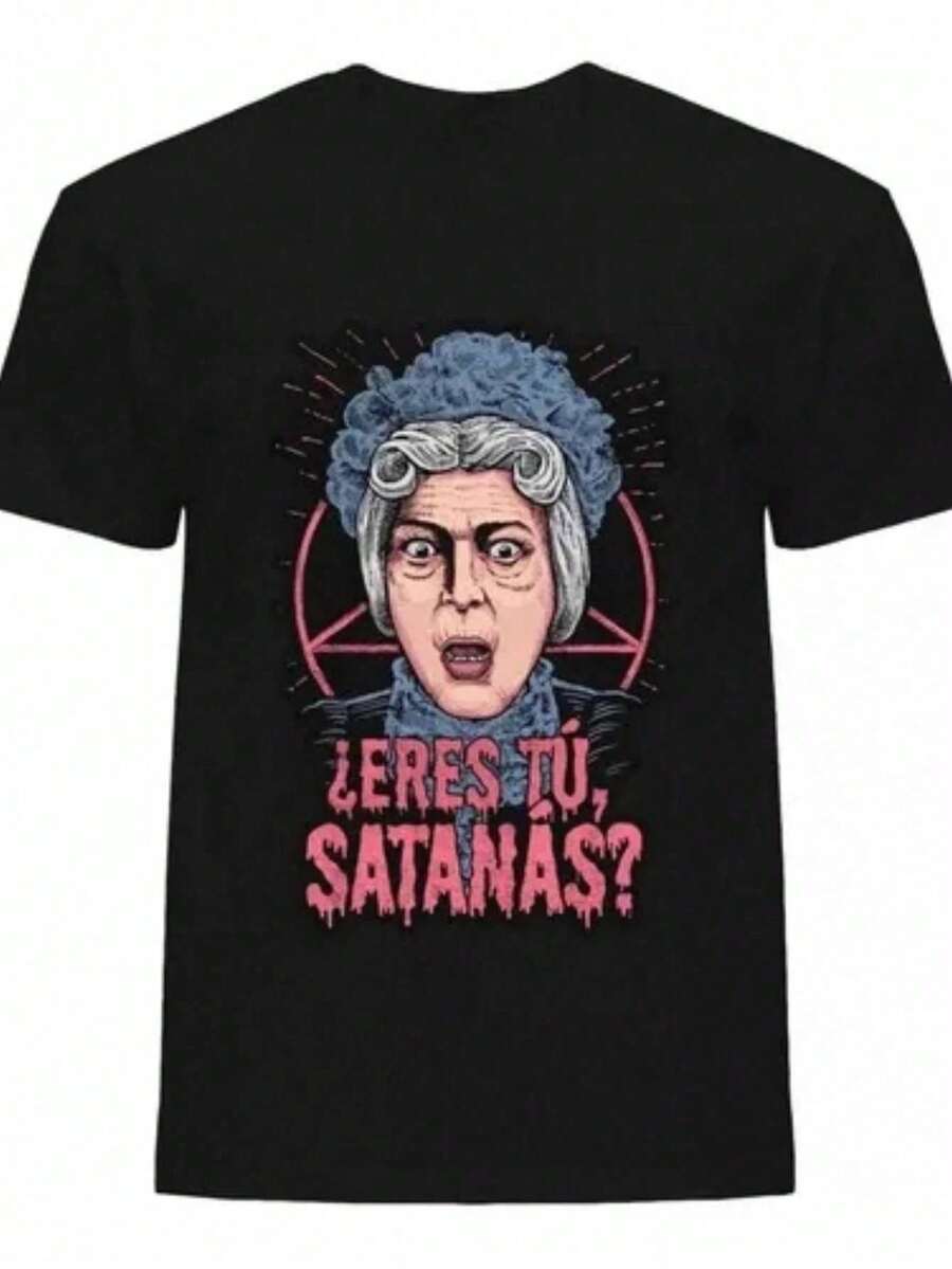 ¿Eres Satanás?Señora Clotilde Chavo Del 8 Tela Transpirable 170G Pesada - Negro - Ver 1