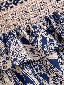 Women Midi Dresses - Navy Blue - View 6