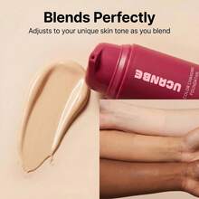 Color-Adapting Liquid Foundation - Includes Makeup Brush | Self-Adjusting Shade For A Natural Finish | Lightweight & Buildable Coverage | Suitable For All Skin Types | 1 Fl Oz (A) - 彩色 - 查看 3