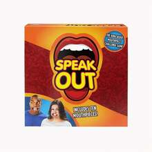 Trò chơi tiệc Speak Out - Thử thách đeo khẩu trang & miếng ngậm miệng, trò chơi thẻ bài bàn cờ | Hoạt động giải trí tương tác gia đình vui nhộn - Quà tặng giảm căng thẳng & gây cười tuyệt vời cho thanh thiếu niên & người lớn - Nhiều màu - Xem 1
