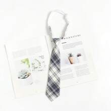 Women Ties - A2324 Black, White and Red Stripes - View 8