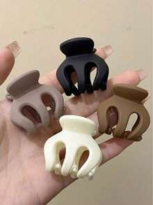 1pc/3pcs/4pcs/Set Matte Pumpkin Hair Claw Clips - Multicolor - View 6