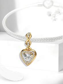1pc Eternal Love Pendant, Suitable For DIY Jewelry Making, Such As Bracelets, Necklaces, Etc., Perfect Gift For Women And Girls - Beads - View 7