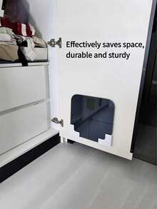 2pcs Wall-Mounted Weight Scale Storage Rack-Adhesive Installation, Convenient Storage,Wall-Mounted Shelving, No Drilling Required, Durable Plastic Material,Electronic Scale Dedicated Wall-Mounted Storage Rack, Electronic Scale Storage,Saving Design - Multicolor - View 7