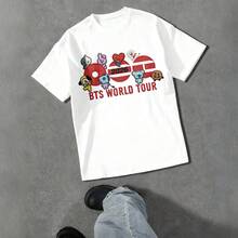 Camiseta  con Impresión Simil Bordado  2026 - Blanco - Ver 4