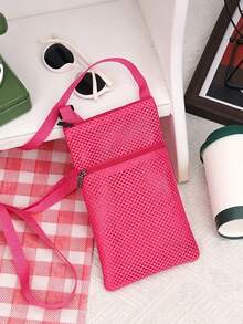 Mesh Breathable Nylon Mesh Fabric Lightweight Portable Phone Bag Phone Case Mini Ultra-Small Phone Bag Small Wallet Neck Accessory ID Bag - Multicolor - View 10