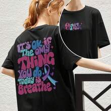 Sudadera de Prevención del Suicidio, Sudadera de Concientización sobre el Suicidio, Sudadera con Capucha de Salud Mental, Camiseta Motivacional, Regalo para Terapeutas, Suéter Vsco - Negro - Ver 1