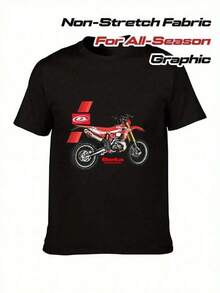 Camiseta negra para hombre con el logo de carreras de motocicletas Beta - Diseño gráfico de motocicletas y carreras Beta, ropa resistente para entusiastas de las motocicletas, tallas S-3XL, ajuste cómodo para todas las estaciones, para fans del motocross y como ropa casual para motociclistas, cuello redondo estilo bohemio, tela no elástica para adultos, estampado del logo de carreras en rojo y blanco vibrantes, camiseta gráfica para hombre, camisa para hombre, camiseta gráfica para hombre, camiseta para hombre, camiseta divertida, ropa para hombre. - Negro - Ver 6