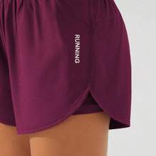 Yunuo Menswear Eassivo Eassivo Pantalones cortos deportivos de cintura alta con abertura en el bajo para Año Nuevo Chino, pantalones cortos para mujer para sudor, gimnasio, ciclista - Amarillo - Ver 6