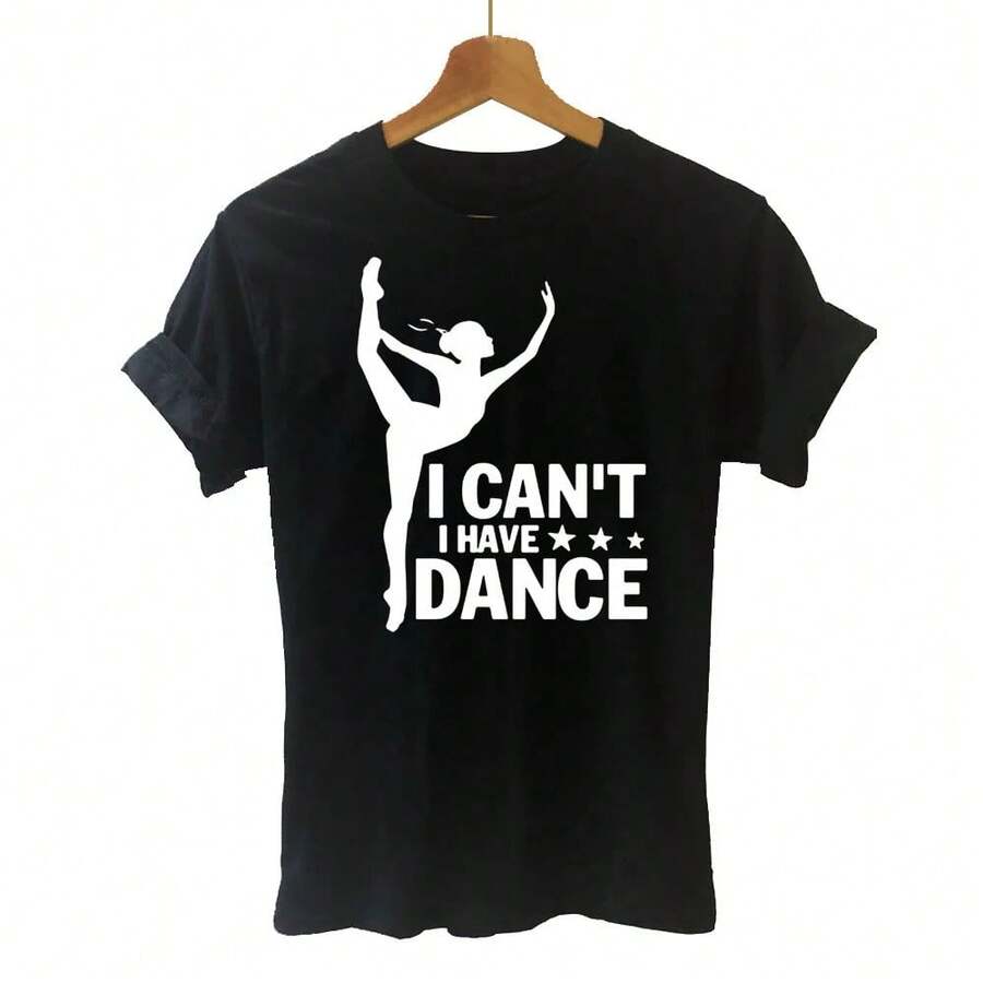 Camiseta de bailarina de ballet Harajuku, camiseta divertida para mujer, tops, camiseta de gran tamaño, camisetas con estampados, ropa estética - Negro - Ver 1