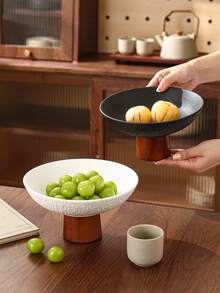 1个陶瓷托盘，多用途餐盘，适用于厨房、餐厅、客厅，可盛放零食、糖果、蛋糕、饼干、茶具、玻璃器皿等，适合家庭、聚会、餐厅、野餐、婚礼、庆典、派对等场合。 - 彩色 - 查看 8