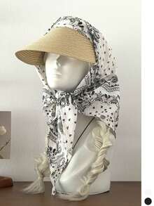 Retro Plaid Headscarf Hat, Paisley Pattern Contrast Color Fashionable Sun-Proof Bandana Cap, Cute Polka Dot Visor Hat, Versatile Adjustable Summer Breathable Snapback Cap, Unisex Lightweight Quick-Dry Outdoor Sports Baseball Cap - Multicolor - View 18