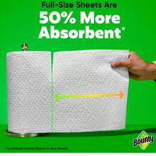 Bounty Full Sheet Paper Towels, 6 Count, White, Absorbent Household Cleaning Paper Towels For Kitchen & Everyday Use - Roll - View 5