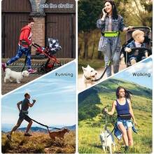 Outdoor Sports Waist Bag With Retractable Dog Leash, Portable Waist Pack For Hiking, Running - Multicolor - View 5