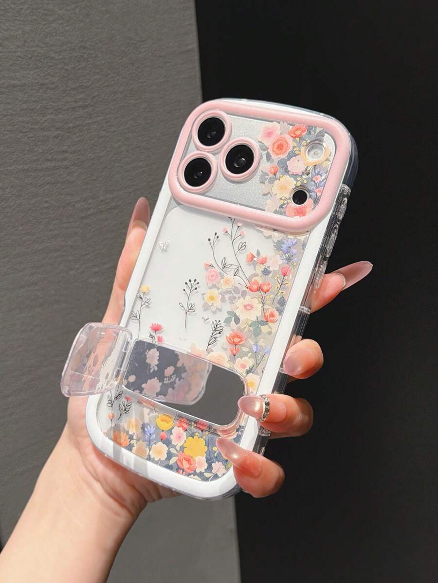 雛菊花環繞透明手機殼,極簡春季風格,適用於 15/15 Pro/15 Plus/15 Pro Max、16/16 Pro/16 Pro Max、17/17 Pro/17 Pro Max、12/12 Pro/12 Mini、13/13 Mini/13 Pro/13 Pro Max、14/14 Plus/14 Pro Max、11,美學設計 - 彩色 - 查看 1