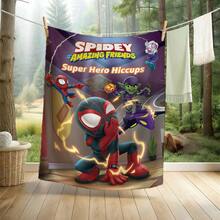 2pcs S Pidey And His Amazing Friends Fleece Blanket Versatile Multi-Purpose Soft Cozy Spider-Man Throw Blanket For Sofa Bed Living Room Couch Travel Camping Office Nap Car Decorative Warm Cartoon Plush Blanket Marvel Fans Gift - Nhiều màu - Xem 2