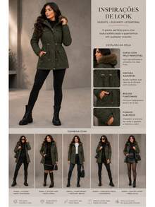High-Quality Praka Women's Coat For Intense Cold Winters. - Green - View 5